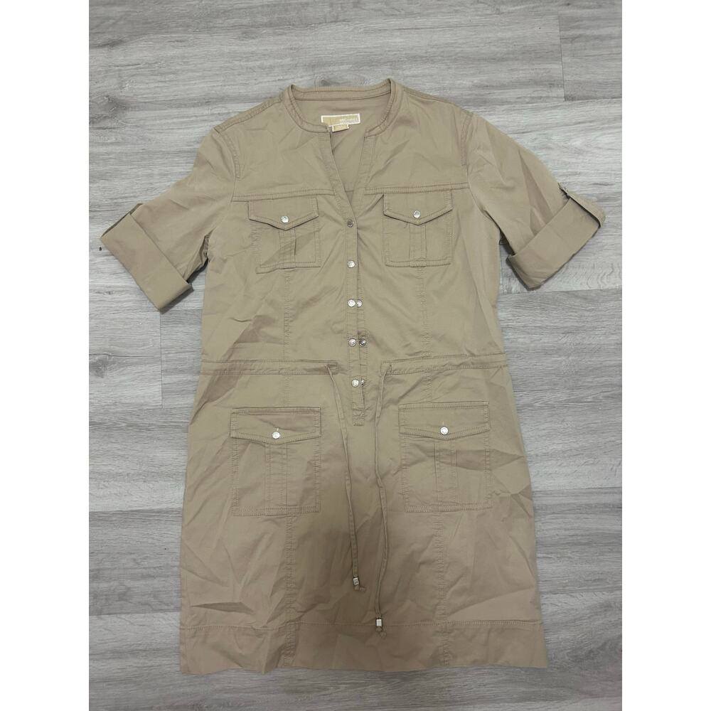 MICHAEL Michael Kors Beige Utility Mini Dress